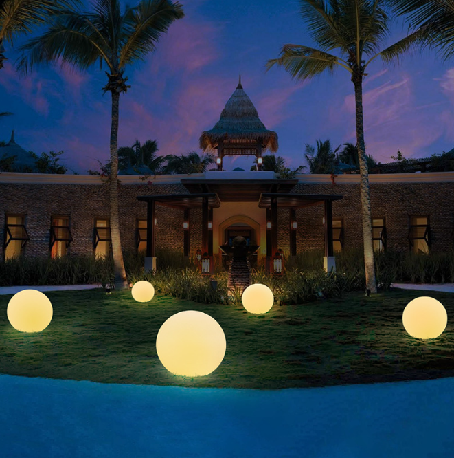 Revamped Outdoor LED Sphere Lights