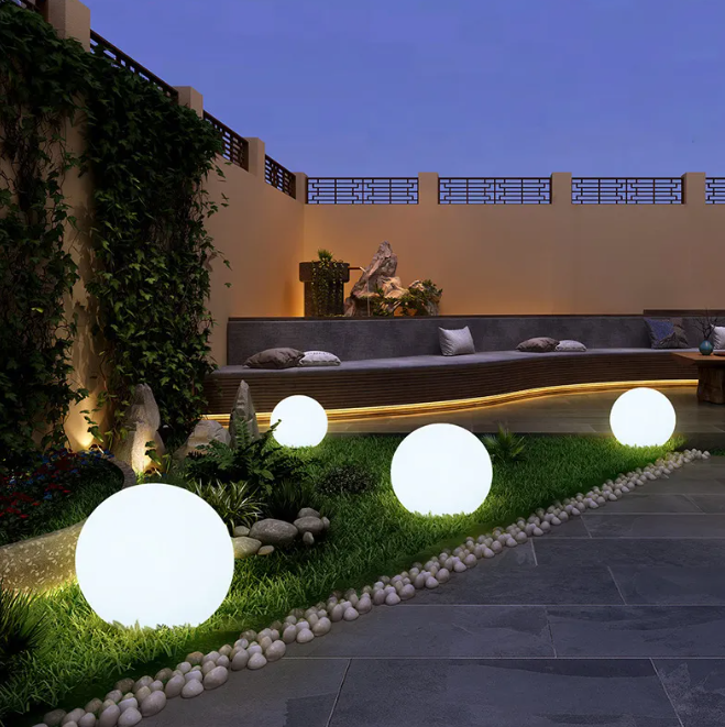 Revamped Outdoor LED Sphere Lights